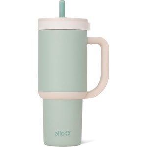 image:imageEllo Oasis 30oz Tumbler with Handle amp Retracting Straw  Reusable Insulated Stainless Steel Cup 100 Leakproof  Gifts for Teens Women Men  Keeps cold for 23 Hours  Cup Holder Friendly  BlackPistachio