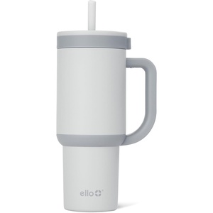 image:imageEllo Oasis 30oz Tumbler with Handle amp Retracting Straw  Reusable Insulated Stainless Steel Cup 100 Leakproof  Gifts for Teens Women Men  Keeps cold for 23 Hours  Cup Holder Friendly  BlackGrayscale
