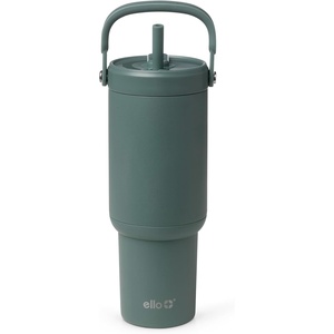 image:imageEllo Oasis Go 26oz Tumbler with Top Handle and Retracting Straw  Reusable Insulated Stainless Steel Cup 100 Leakproof Water Bottle 24 Hours Cold Cup Holder Friendly For Travel  In The CloudsAlligator