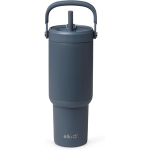 image:imageEllo Oasis Go 26oz Tumbler with Top Handle and Retracting Straw  Reusable Insulated Stainless Steel Cup 100 Leakproof Water Bottle 24 Hours Cold Cup Holder Friendly For Travel  In The CloudsHorizon