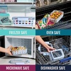 image:imageEllo Duraglass Refresh 34 Cup Meal Prep Sets 10Pc 5 Pack Set Glass Food Storage Container with Silicone Boot and Airtight BPAFree Plastic Lids Dishwasher Microwave and Freezer Safe MelonEvening Orchard