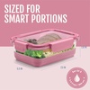 image:imageEllo Duraglass Refresh 34 Cup Meal Prep Sets 10Pc 5 Pack Set Glass Food Storage Container with Silicone Boot and Airtight BPAFree Plastic Lids Dishwasher Microwave and Freezer Safe MelonDusk Delight
