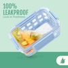 image:imageEllo Duraglass Refresh 34 Cup Meal Prep Sets 10Pc 5 Pack Set Glass Food Storage Container with Silicone Boot and Airtight BPAFree Plastic Lids Dishwasher Microwave and Freezer Safe MelonOlive Tree