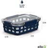 image:imageEllo Duraglass Refresh 34 Cup Meal Prep Sets 10Pc 5 Pack Set Glass Food Storage Container with Silicone Boot and Airtight BPAFree Plastic Lids Dishwasher Microwave and Freezer Safe MelonMixed Berry