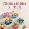 image:imageEllo Duraglass Refresh 34 Cup Meal Prep Sets 10Pc 5 Pack Set Glass Food Storage Container with Silicone Boot and Airtight BPAFree Plastic Lids Dishwasher Microwave and Freezer Safe MelonMelon Refresh