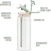 image:imageEllo Pop amp Fill 22oz Tritan Plastic Water Bottle with Quick Fill Technology  Clear Water Bottle for School College Travel  Leakproof Locking Lid Straw and Chug Reusable BPAFree  BlackPistachio