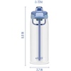 image:imageEllo Pop amp Fill 22oz Tritan Plastic Water Bottle with Quick Fill Technology  Clear Water Bottle for School College Travel  Leakproof Locking Lid Straw and Chug Reusable BPAFree  BlackRain Cloud