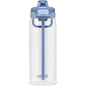 image:imageEllo Pop amp Fill 22oz Tritan Plastic Water Bottle with Quick Fill Technology  Clear Water Bottle for School College Travel  Leakproof Locking Lid Straw and Chug Reusable BPAFree  BlackRain Cloud