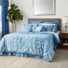 imageTribeca Living Room in A Bag 24 Piece Set Includes Oversized Comforter Shams Bedskirt Curtains Valance Decorative Cushions and Bed Sheets Cal King AtlantisAtlantis
