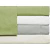 imageTribeca Living Cotton King Duvet Cover Set Oversized Includes One Plain Duvet Cover and Two Sham Pillowcases 350 Thread Count 100 Cotton PercaleWhiteLavender