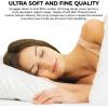 imageTribeca Living Egyptian Cotton King Duvet Cover Set 3pc Oversized Plain Bedding Set Includes King Duvet Cover And Two Sham Pillowcases 600 Thread Count Sky BlueClay
