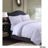 imageTribeca Living King Duvet Cover Set Plain Bed Set Pintuck Microfiber Wrinkle Resistant Three Piece Set Includes One Duvet Cover and Two Sham Pillowcases SydneyTealCashmere