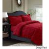imageTribeca Living King Duvet Cover Set Plain Bed Set Pintuck Microfiber Wrinkle Resistant Three Piece Set Includes One Duvet Cover and Two Sham Pillowcases SydneyTealGray