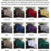 imageTribeca Living King Duvet Cover Set Plain Bed Set Pintuck Microfiber Wrinkle Resistant Three Piece Set Includes One Duvet Cover and Two Sham Pillowcases SydneyTealGold