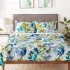 imageTribeca Living MADRDUVETKISK Madrid Tropical Rainforest Oversized Duvet Set King Sky BlueTropical Rainforest Multi