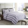 imageTribeca Living ST170DSQUDB Oversized Flannel Duvet Set Queen Blue