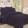imageTribeca Living TLFLSODSKISB 170 GSM Flannel Solid Duvet Cover Set King Sky BlueDark Blue