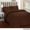 imageTribeca Living TLFLSODSKISB 170 GSM Flannel Solid Duvet Cover Set King Sky BlueIvory