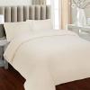 imageTribeca Living TLFLSODSKISB 170 GSM Flannel Solid Duvet Cover Set King Sky BlueIvory
