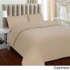 imageTribeca Living TLFLSODSKISB 170 GSM Flannel Solid Duvet Cover Set King Sky BlueIvory