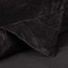imageTribeca Living VENICEDUVET Venice Velvet Oversized Solid Duvet Set3pieces King BurgundyBlack
