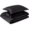 imageTribeca Living VENICEDUVET Venice Velvet Oversized Solid Duvet Set3pieces King BurgundyBlack