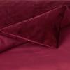imageTribeca Living VENICEDUVET Venice Velvet Oversized Solid Duvet Set3pieces King BurgundyBurgundy