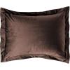 imageTribeca Living VENICEDUVET Venice Velvet Oversized Solid Duvet Set3pieces King BurgundyChocolate