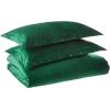 imageTribeca Living VENICEDUVET Venice Velvet Oversized Solid Duvet Set3pieces King BurgundyEmerald Green