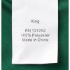 imageTribeca Living VENICEDUVET Venice Velvet Oversized Solid Duvet Set3pieces King BurgundyEmerald Green