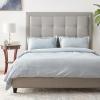 imageTribeca Living VENICEDUVET Venice Velvet Oversized Solid Duvet Set3pieces King BurgundyHaze Blue