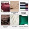 imageTribeca Living VENICEDUVET Venice Velvet Oversized Solid Duvet Set3pieces King BurgundyIvory