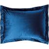 imageTribeca Living VENICEDUVET Venice Velvet Oversized Solid Duvet Set3pieces King BurgundyNavy Blue