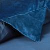imageTribeca Living VENICEDUVET Venice Velvet Oversized Solid Duvet Set3pieces King BurgundyNavy Blue