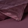 imageTribeca Living VENICEDUVET Venice Velvet Oversized Solid Duvet Set3pieces King BurgundyPlum
