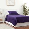 imageTribeca Living VENICEDUVET Venice Velvet Oversized Solid Duvet Set3pieces King BurgundyPurple