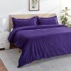 imageTribeca Living VENICEDUVET Venice Velvet Oversized Solid Duvet Set3pieces King BurgundyPurple