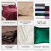 imageTribeca Living VENICEDUVET Venice Velvet Oversized Solid Duvet Set3pieces King BurgundyTaupe
