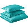 imageTribeca Living VENICEDUVET Venice Velvet Oversized Solid Duvet Set3pieces King BurgundyTeal