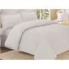 imageTribeca Living TLFLSODSKISB 170 GSM Flannel Solid Duvet Cover Set King Sky BlueSilver Grey
