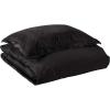 imageTribeca Living VENICEDUVET Venice Velvet Oversized Solid Duvet Set3pieces King BurgundyBlack