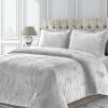 imageTribeca Living VENICEDUVET Venice Velvet Oversized Solid Duvet Set3pieces King BurgundySilver Grey