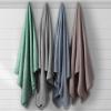 imageTribeca Living Cotton Acrylic Queen Reversible Blanket Soft and Cozy Yarn Dyed Fade Resistant Plaid DuneCottonSilk  Espresso
