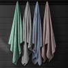 imageTribeca Living Cotton Acrylic Queen Reversible Blanket Soft and Cozy Yarn Dyed Fade Resistant Plaid DuneCottonSilk  Espresso