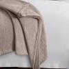 imageTribeca Living Cotton Acrylic Queen Reversible Blanket Soft and Cozy Yarn Dyed Fade Resistant Plaid DuneCottonSilk  Espresso
