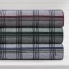 imageTribeca Living Cotton Acrylic Queen Reversible Blanket Soft and Cozy Yarn Dyed Fade Resistant Plaid DunePlaid Deep Red