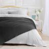 imageTribeca Living Cotton Acrylic Queen Reversible Blanket Soft and Cozy Yarn Dyed Fade Resistant Plaid DuneVienna  Steel Grey