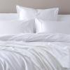 imageTribeca Living Cotton Acrylic Queen Reversible Blanket Soft and Cozy Yarn Dyed Fade Resistant Plaid DuneWhite