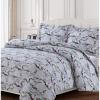 imageTribeca Living WOU170DUVETKIBL Duvet Set King Winter Outing BlueWinter Wonderland