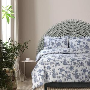 imageTribeca Living WOU170DUVETKIBL Duvet Set King Winter Outing BlueBlue